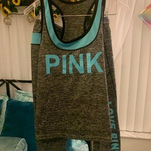 Pink lookalike athletic outfit